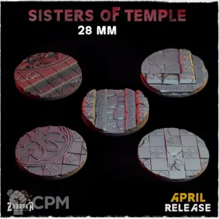 Описание картинки Базы 28мм под храмы (temple) 10 шт. от Print and play по цене 600руб | Свободный Рынок Миниатюр - СРМ