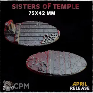 Описание картинки Базы 75х42мм под храмы (temple) 1 шт. от Print and play по цене 300руб | Свободный Рынок Миниатюр - СРМ