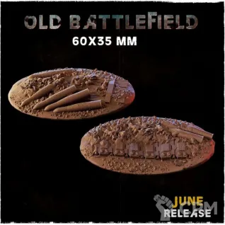 Описание картинки Военные базы 60х35мм (Old battlefield) 3 шт. от Print and play по цене 400руб | Свободный Рынок Миниатюр - СРМ