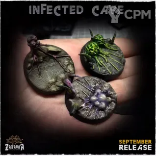 Описание картинки Базы заражённые 40мм (Infected cave) 3 шт. от Print and play по цене 300руб | Свободный Рынок Миниатюр - СРМ