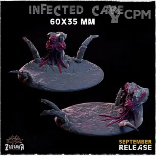 Описание картинки Базы заражённые 60х35мм (Infected cave) 3шт. от Print and play по цене 400руб | Свободный Рынок Миниатюр - СРМ