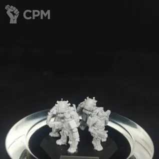 Описание картинки Zou Battle Armor New (6 тонн) от Dwarf Pirate Foundry по цене 200руб | Свободный Рынок Миниатюр - СРМ
