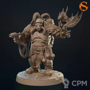 Описание картинки Reanimated Captain от Manufactorum76 по цене 200руб | Свободный Рынок Миниатюр - СРМ