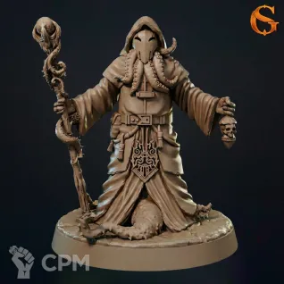 Описание картинки Starspawn Cleric от Manufactorum76 по цене 320руб | Свободный Рынок Миниатюр - СРМ