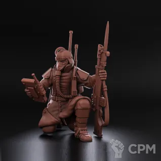 Описание картинки Kill Team: Death Korps of Krieg Veteran Guardsmen от 3Д печать миниатюр по цене 1 949руб | Свободный Рынок Миниатюр - СРМ