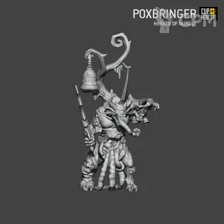 Описание картинки Poxbringer, Herald of Nurgle от Cup of Heresy по цене 285руб | Свободный Рынок Миниатюр - СРМ