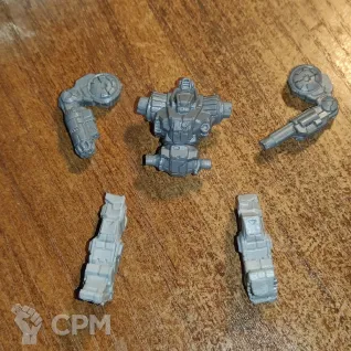 Описание картинки Зевс ZEU-6S (80 тонн) от Dwarf Pirate Foundry по цене 450руб | Свободный Рынок Миниатюр - СРМ