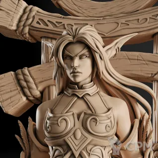Описание картинки Tyrande Whisperwind Фигурка (World of Warcraft) от GAS3TXD  по цене 4 800руб | Свободный Рынок Миниатюр - СРМ