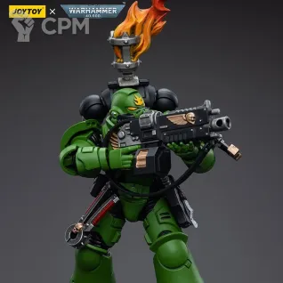 Описание картинки JoyToy Salamanders Intercessors Sergeant Tsek'gan от Строго по-Имперски по цене 3 800руб | Свободный Рынок Миниатюр - СРМ
