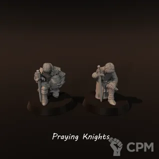 Описание картинки Praying knights от Recruiter по цене 350руб | Свободный Рынок Миниатюр - СРМ