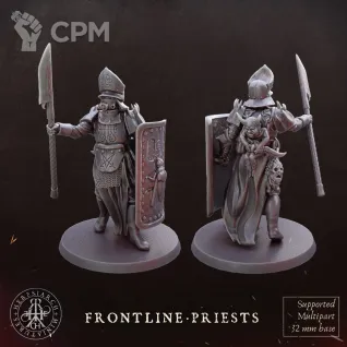Описание картинки Frontline-Priests от Manufactorum76 по цене 200руб | Свободный Рынок Миниатюр - СРМ
