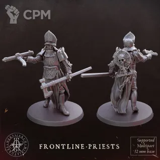 Описание картинки Frontline-Priests от Manufactorum76 по цене 200руб | Свободный Рынок Миниатюр - СРМ