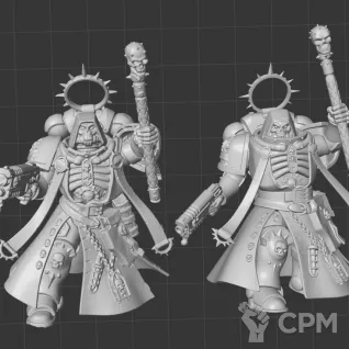 Описание картинки Primaris Chaplain от White Rhino по цене 399руб | Свободный Рынок Миниатюр - СРМ