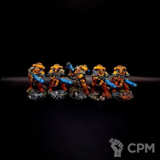 Описание картинки Space Marines Primaris Hellblasters от GOSThammer по цене 3 700руб | Свободный Рынок Миниатюр - СРМ