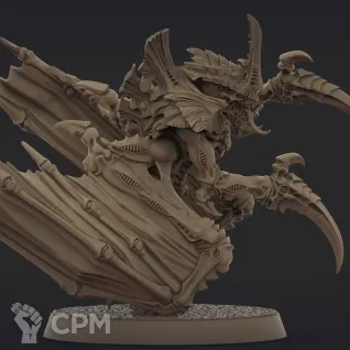Описание картинки Winged Tyranid Prime от Templar Forge 3D по цене 700руб | Свободный Рынок Миниатюр - СРМ