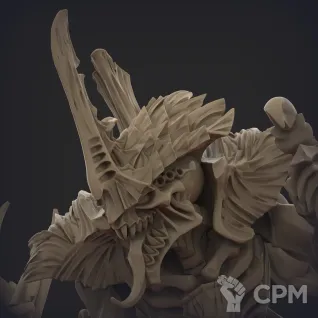 Описание картинки Winged Tyranid Prime от Templar Forge 3D по цене 700руб | Свободный Рынок Миниатюр - СРМ