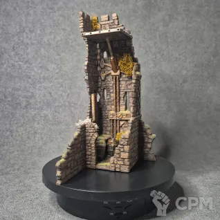 Описание картинки Руины башни от Reyra's workshop по цене 3 200руб | Свободный Рынок Миниатюр - СРМ