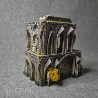 Описание картинки Руина в два этажа без шпиля от Reyra's workshop по цене 3 400руб | Свободный Рынок Миниатюр - СРМ