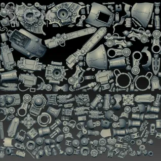 Описание картинки Imperial Knight Destrier (Scan) от AxeL's Forge по цене 4 500руб | Свободный Рынок Миниатюр - СРМ