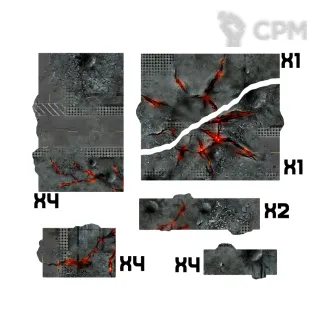 Описание картинки Футпринты - подложки для террейна (11ed GW layout) от WebWay Аксессуары по цене 1 950руб | Свободный Рынок Миниатюр - СРМ