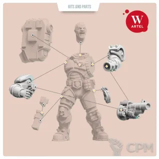 Описание картинки Riot Control Upgrade Pack for Male Enforcers от Артель W по цене 800руб | Свободный Рынок Миниатюр - СРМ