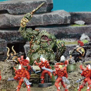 Описание картинки OC Great Unclean One, Greater Daemon of Nurgle (2002) от Stark Foundry по цене 3 365руб | Свободный Рынок Миниатюр - СРМ
