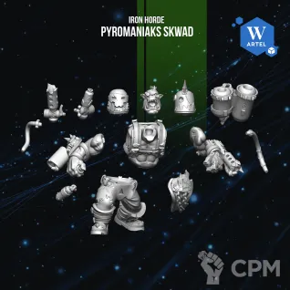 Описание картинки Pyromaniaks Skwad от WebWay 3D по цене 1 800руб | Свободный Рынок Миниатюр - СРМ