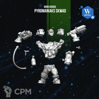 Описание картинки Pyromaniaks Skwad от WebWay 3D по цене 1 800руб | Свободный Рынок Миниатюр - СРМ