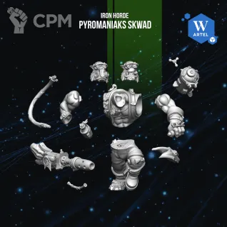 Описание картинки Pyromaniaks Skwad от WebWay 3D по цене 1 800руб | Свободный Рынок Миниатюр - СРМ