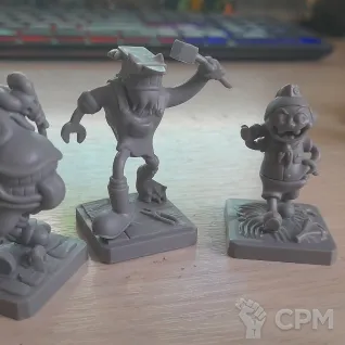 Описание картинки Миниатюры Townsfolk Tussle от User14447 по цене 4 000руб | Свободный Рынок Миниатюр - СРМ