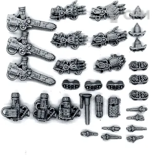Описание картинки Adeptus Titanicus - Questoris Knights от Red Rooster по цене 1 448руб | Свободный Рынок Миниатюр - СРМ