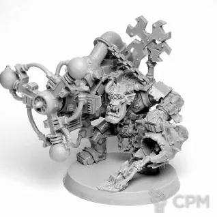 Описание картинки Classic Big Mek with Shokk Attack Gun от Oi!-Factory по цене 715руб | Свободный Рынок Миниатюр - СРМ