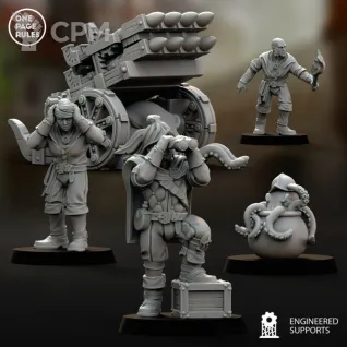 Описание картинки Empire Battery with Crew от Barduck Miniatures по цене 1 155руб | Свободный Рынок Миниатюр - СРМ