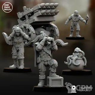 Описание картинки Empire Battery with Crew от Barduck Miniatures по цене 1 155руб | Свободный Рынок Миниатюр - СРМ