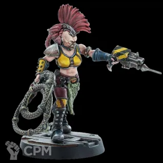 Описание картинки Escher Champion With Shock Whip от Орки с наГорки по цене 200руб | Свободный Рынок Миниатюр - СРМ