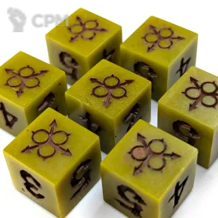 Описание картинки "Сад Нургла" Нургл, набор дайсов для Warhammer 40k (кубы d6, 10 шт.) от SilverDiceCult по цене 4 000руб | Свободный Рынок Миниатюр - СРМ