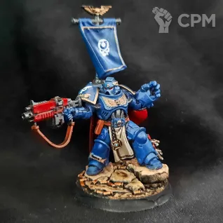 Описание картинки Space marine Captain Centros 3D от Superguns по цене 1 000руб | Свободный Рынок Миниатюр - СРМ