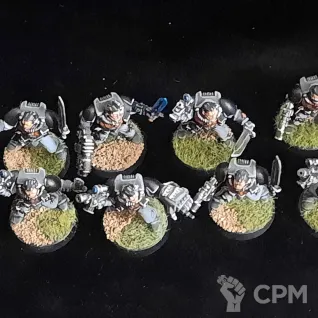 Описание картинки Space Marine Scouts (old, оригинал) от Superguns по цене 3 000руб | Свободный Рынок Миниатюр - СРМ