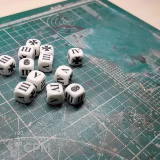 Описание картинки Black templars custom dice от  по цене 1 000руб | Свободный Рынок Миниатюр - СРМ