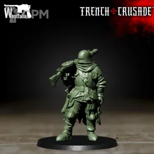 Описание картинки Shocktrooper Red Brigade от Age of Printmar по цене 71руб | Свободный Рынок Миниатюр - СРМ