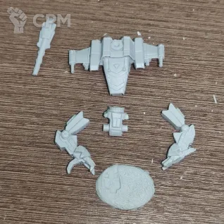 Описание картинки Osprey OSP-26 (55 тонн) от Dwarf Pirate Foundry по цене 500руб | Свободный Рынок Миниатюр - СРМ