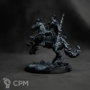 Описание картинки Адский всадник (Нарзугон) верхом на Кошмаре от Dark Craft Hobby по цене 581руб | Свободный Рынок Миниатюр - СРМ