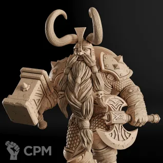 Описание картинки Muradin Bronzebeard Фигурка (World of Warcraft) от GAS3TXD  по цене 4 200руб | Свободный Рынок Миниатюр - СРМ