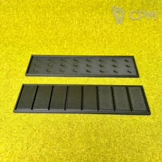 Описание картинки Movements tray для баз 25х50мм 8х1 (1шт) от Миниатюры и фигурки по цене 85руб | Свободный Рынок Миниатюр - СРМ