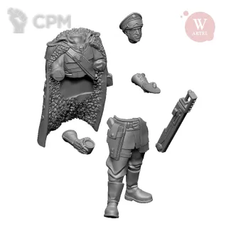 Описание картинки Heroic commissar 2.0 от Артель W по цене 700руб | Свободный Рынок Миниатюр - СРМ