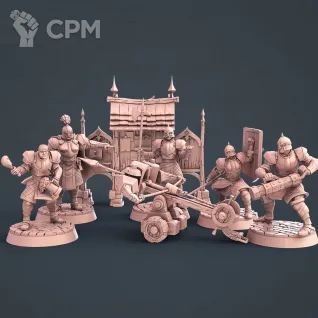 Описание картинки DND - City Guards Set от 3D Print Workshop по цене 2 182руб | Свободный Рынок Миниатюр - СРМ