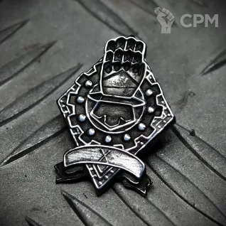 Описание картинки Значок X - Iron Hands (Железные руки) от Game&Reality Studio по цене 600руб | Свободный Рынок Миниатюр - СРМ