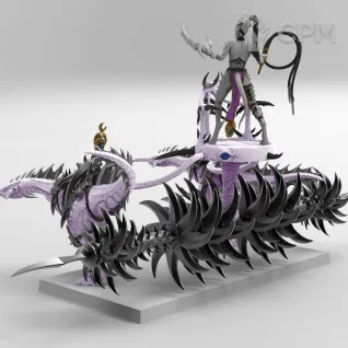 Описание картинки Seeker Chariot #1 от Naggaroth Night по цене 3 000руб | Свободный Рынок Миниатюр - СРМ