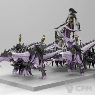 Описание картинки Seeker Chariot #3 от Naggaroth Night по цене 4 000руб | Свободный Рынок Миниатюр - СРМ