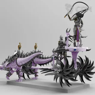 Описание картинки Seeker Chariot #2 от Naggaroth Night по цене 3 500руб | Свободный Рынок Миниатюр - СРМ